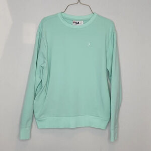 Fila Mint Green Sweatshirt with Side Pockets Size Small